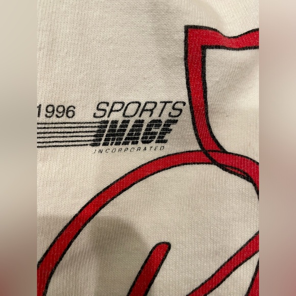 VINTAGE NASCAR ALL OVER PRINT DALE EARNHARDT 1996 TEE SHIRT MEDIUM MADE IN USA - Picture 7 of 9